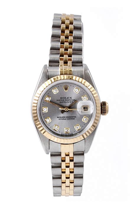 rolex frauen silber